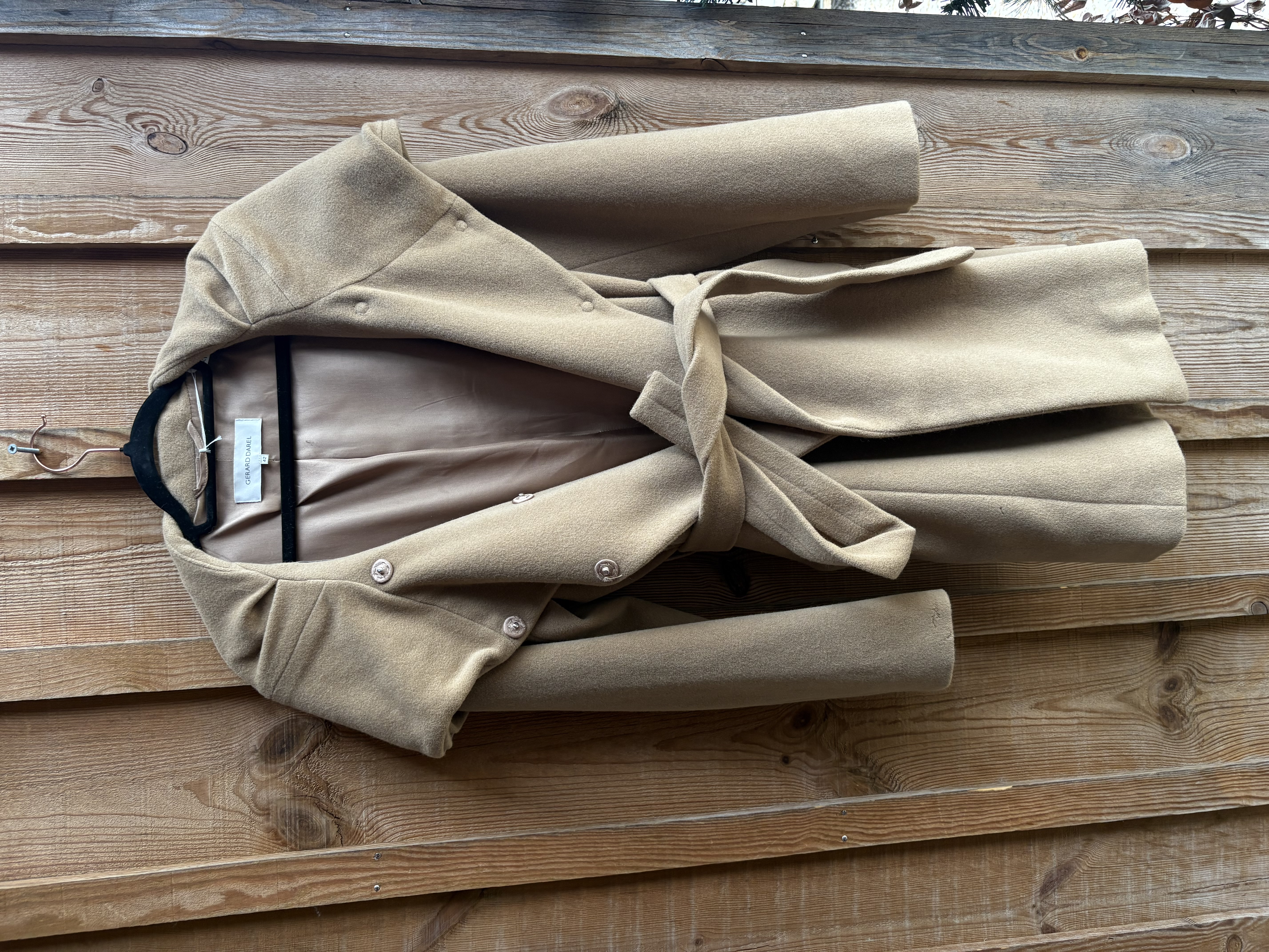 Manteau Gerard Darel camel
