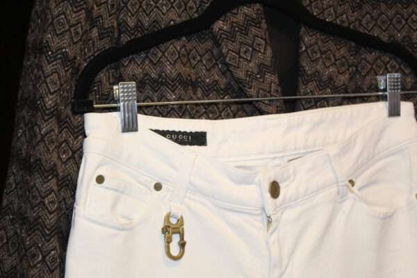 Jean blanc Gucci